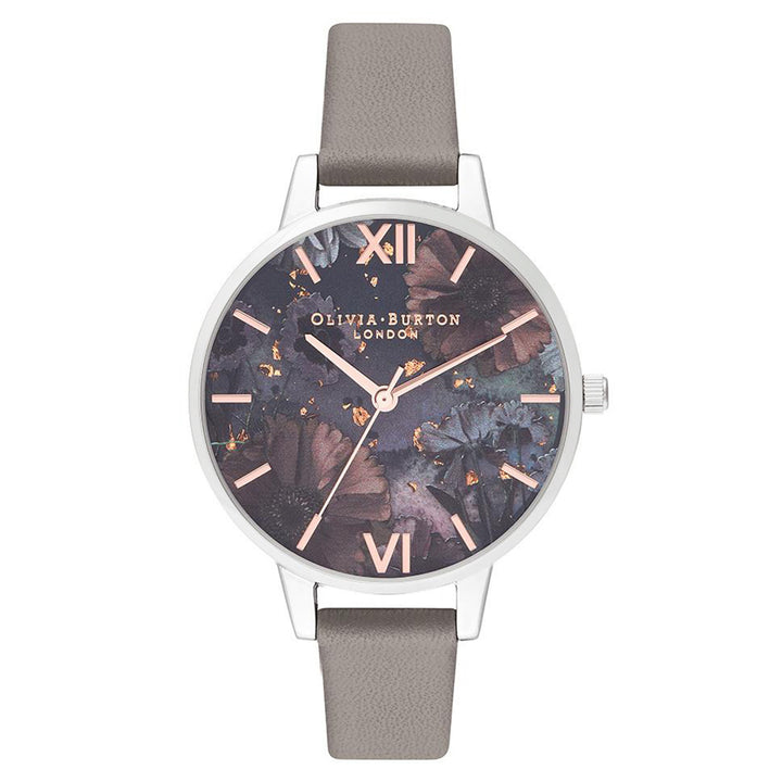 Olivia Burton Celestial London Grey Leather Women's Watch - OB16GD26