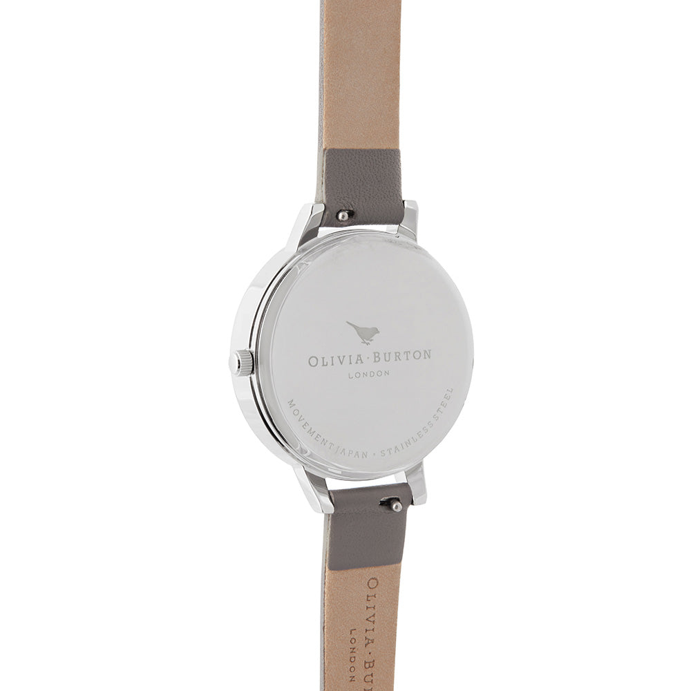 Olivia Burton Celestial London Grey Leather Women's Watch - OB16GD26