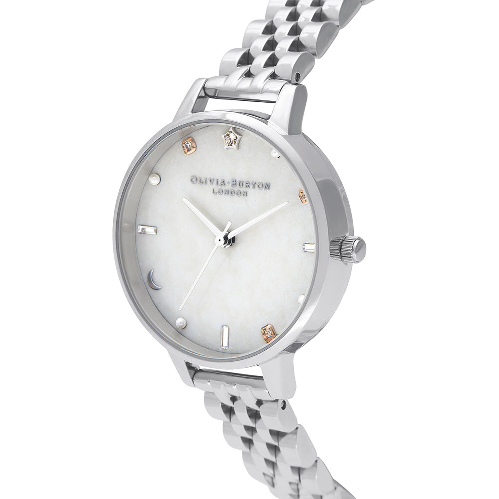 Olivia Burton Celestial Silver Steel Women's Watch - OB16GD30