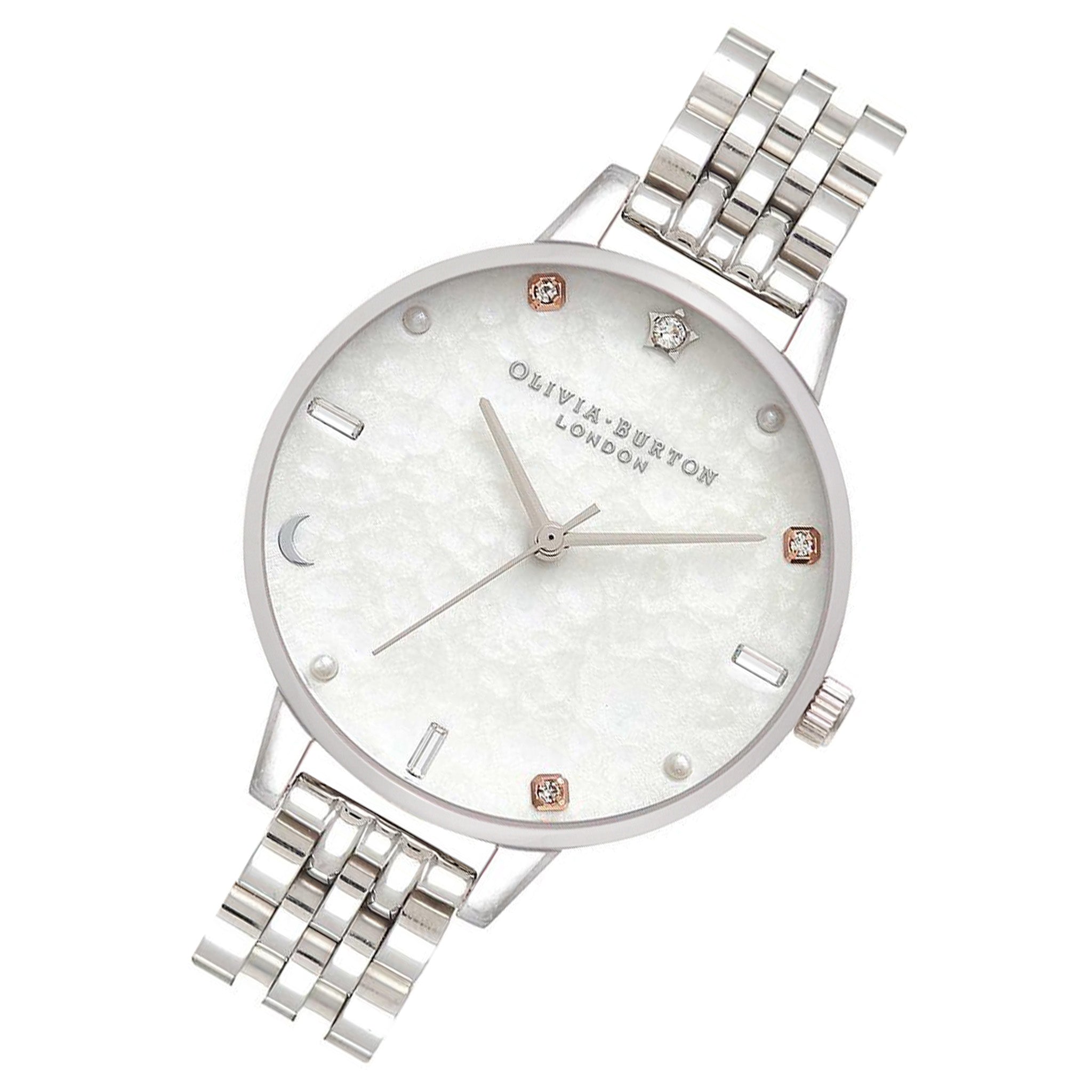 Olivia Burton Celestial Silver Steel Women's Watch - OB16GD30