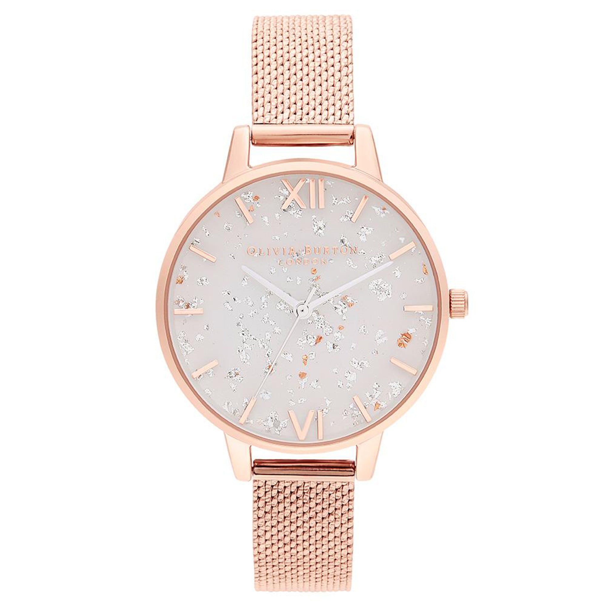 Olivia Burton Celestial Rose Gold Mesh Ladies Watch - OB16GD35