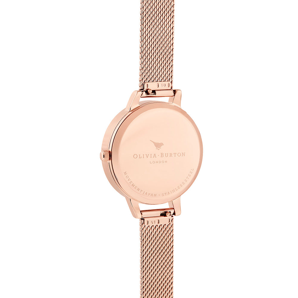 Olivia Burton Celestial Rose Gold Mesh Ladies Watch - OB16GD35