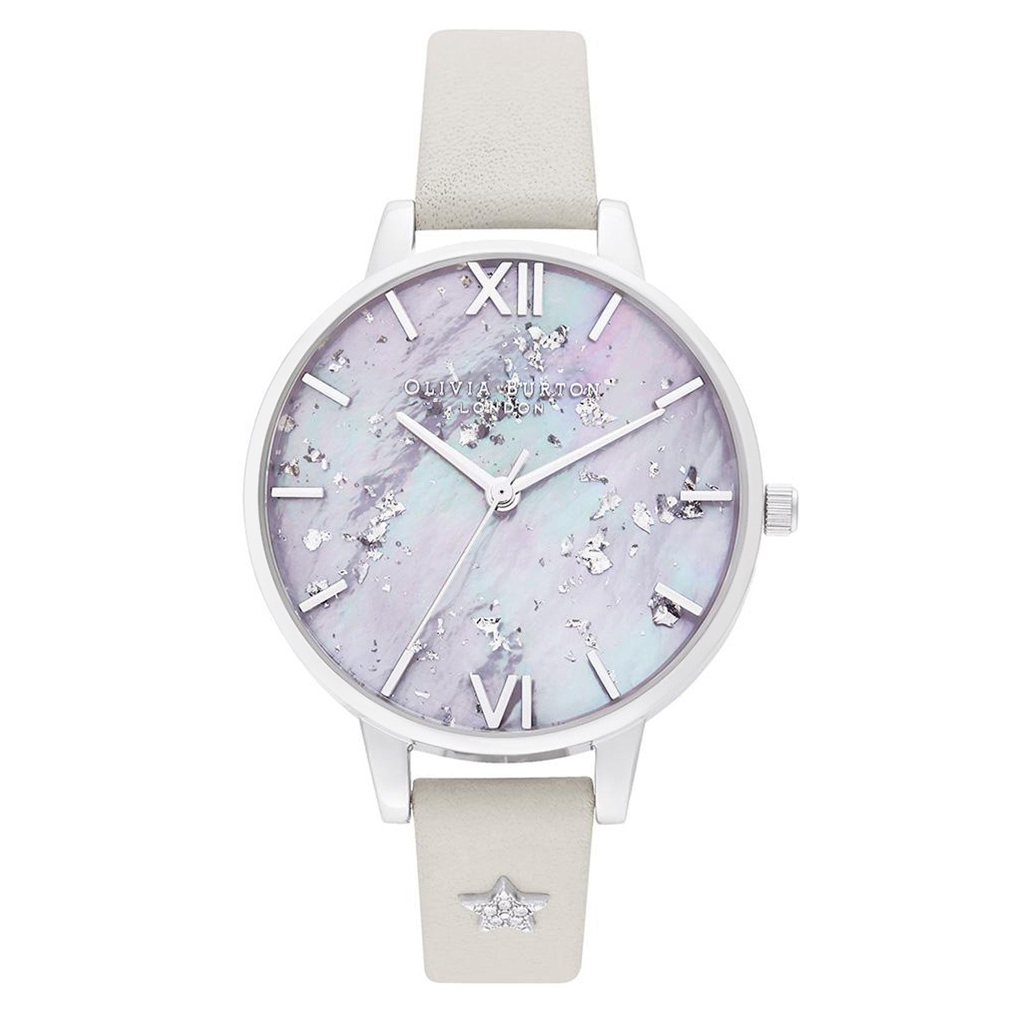 Olivia Burton Celestial Blush Leather with Steel Studs Women's Watch - OB16GD42