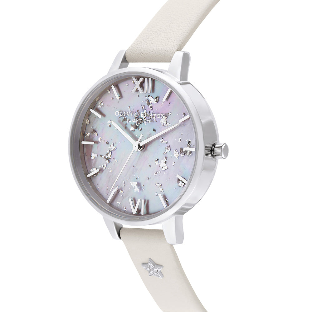 Olivia Burton Celestial Blush Leather with Steel Studs Women's Watch - OB16GD42