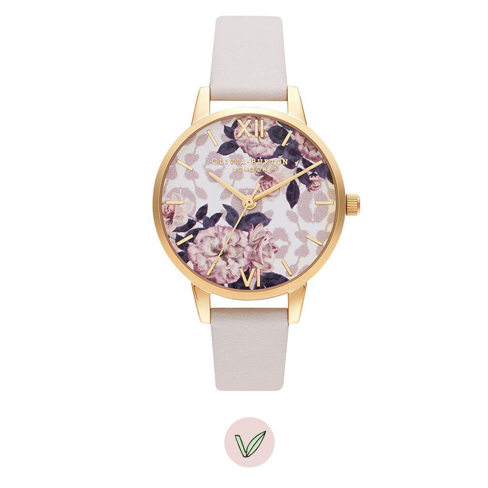 Olivia Burton Wildflower Rose Vegan Band Women's Watch - OB16LP02