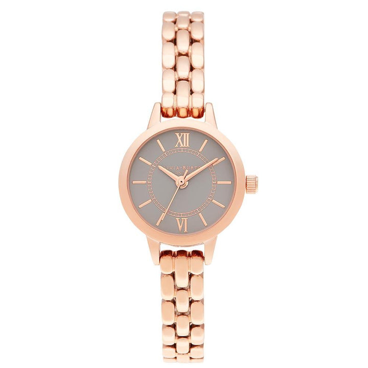 Olivia Burton Mini Dial Rose Gold Steel Ladies Watch - OB16MC52