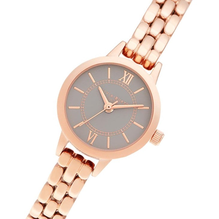 Olivia Burton Mini Dial Rose Gold Steel Ladies Watch - OB16MC52