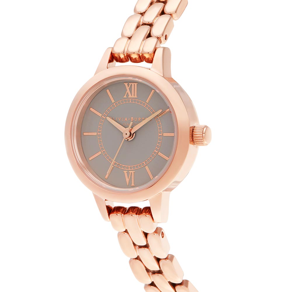 Olivia Burton Mini Dial Rose Gold Steel Ladies Watch - OB16MC52
