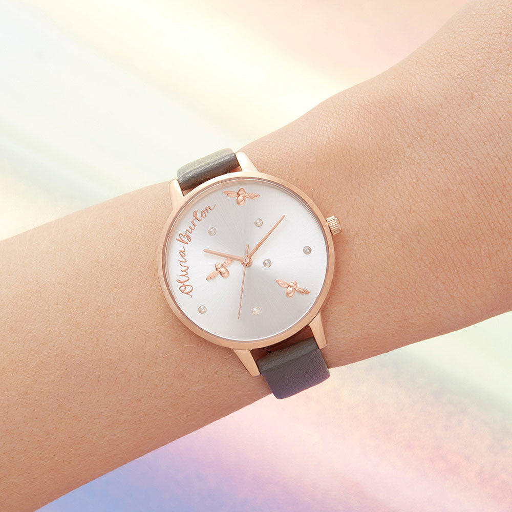Olivia Burton Pearly Queen Rose Gold Ladies Watch - OB16PQ03