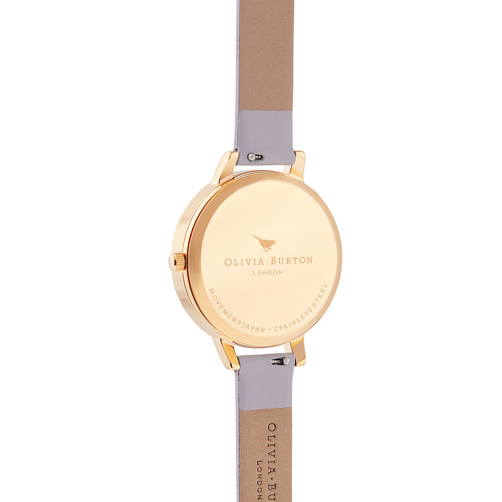 Olivia Burton Rainbow Bee Parma Violet Leather Ladies Watch - OB16RB11
