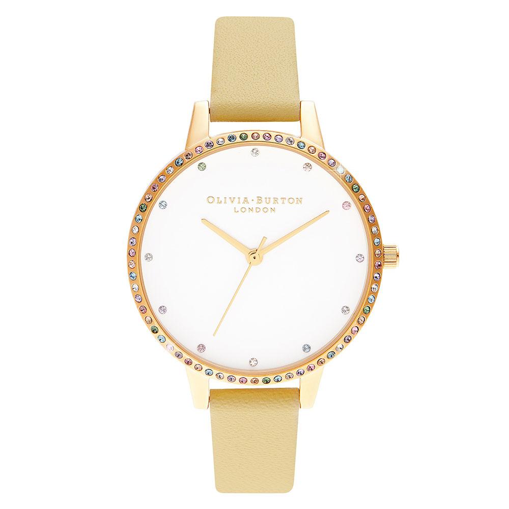Olivia Burton Rainbow Bezel, Sunshine & Gold Ladies Watch - OB16RB20