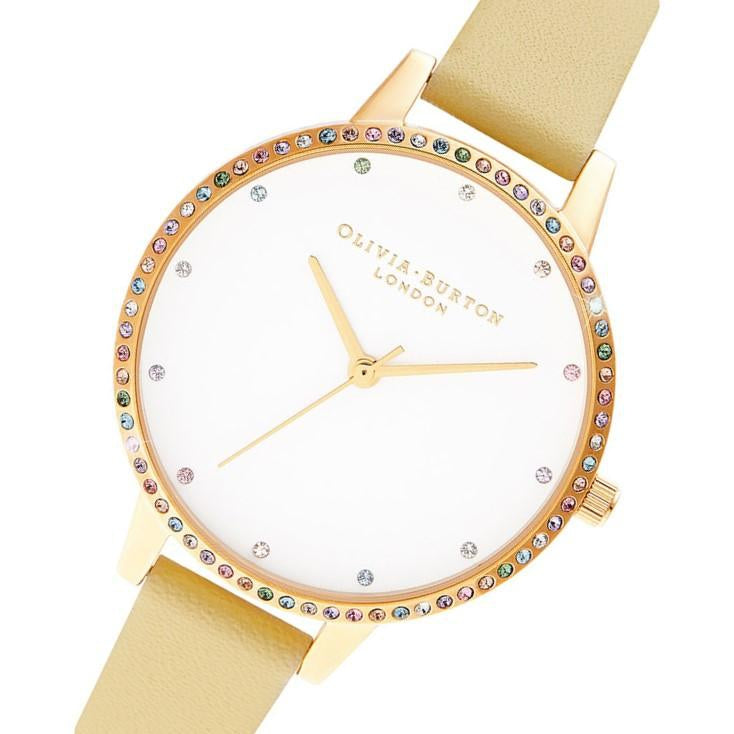 Olivia Burton Rainbow Bezel, Sunshine & Gold Ladies Watch - OB16RB20