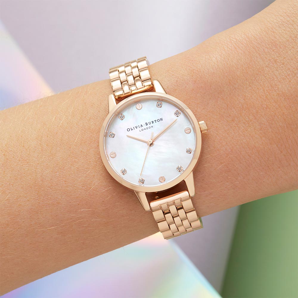 Olivia Burton Classics Rose Gold Steel Women's Watch - OB16SE10