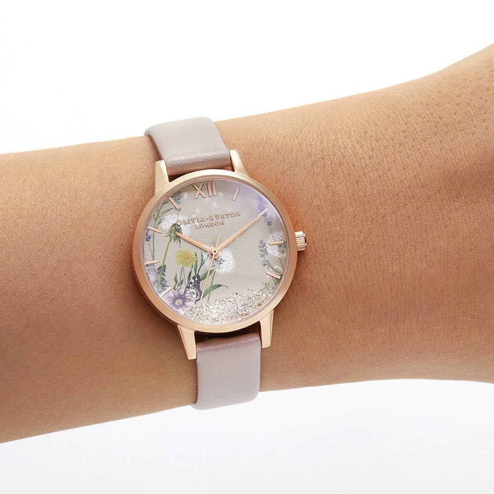 Olivia Burton Midi Rose Sand Vegan Band Women's Watch - OB16SG04
