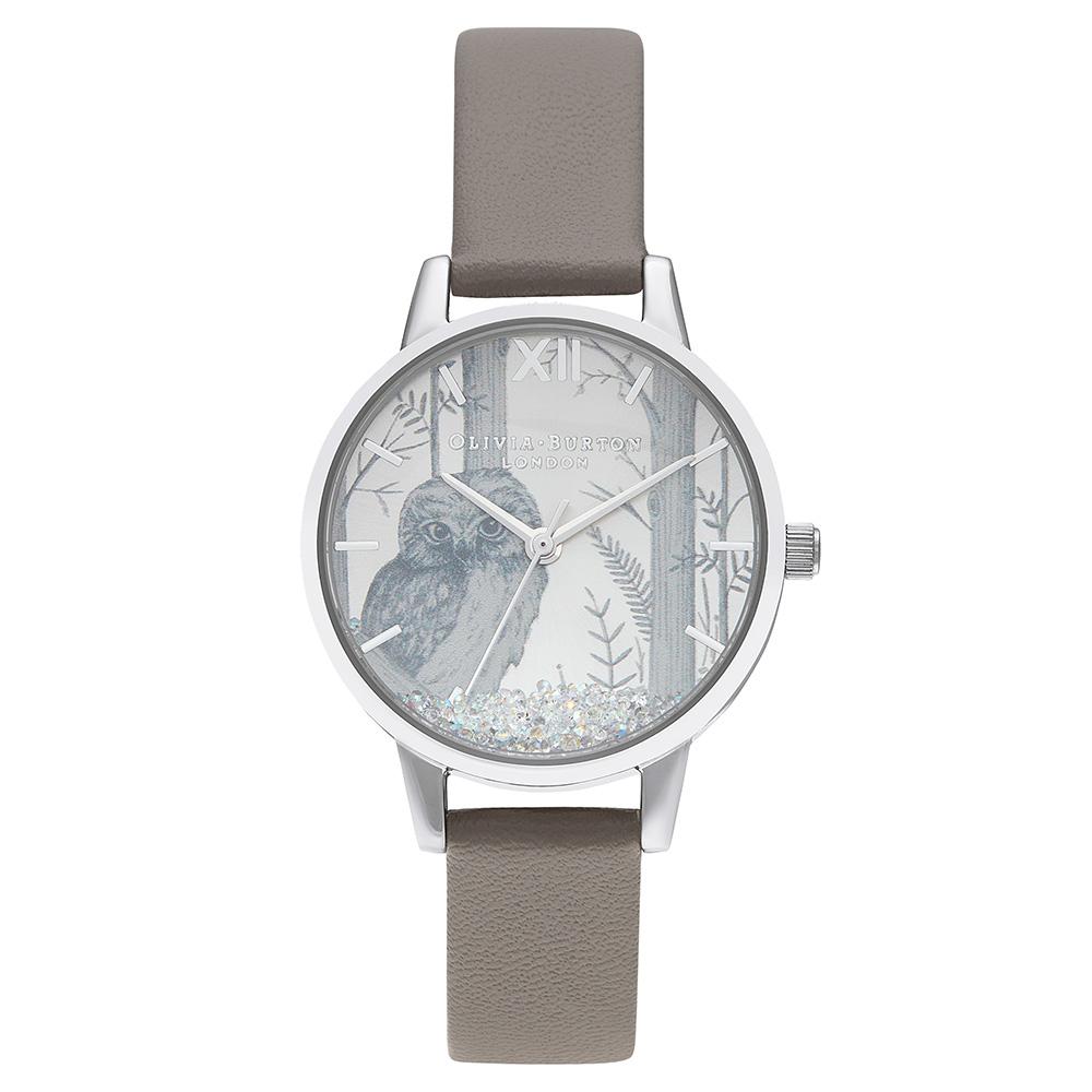 Olivia Burton Snow Globe London Grey Ladies Watch - OB16SG10