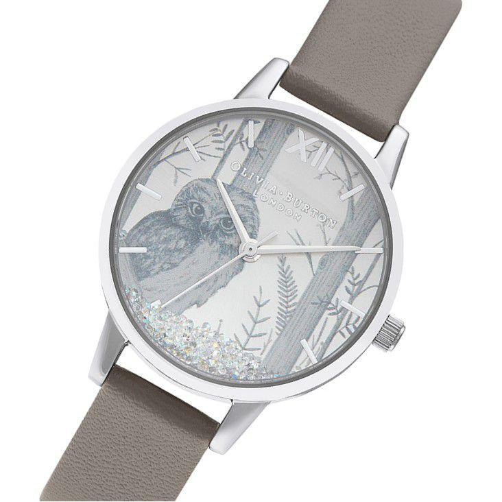 Olivia Burton Snow Globe London Grey Ladies Watch - OB16SG10