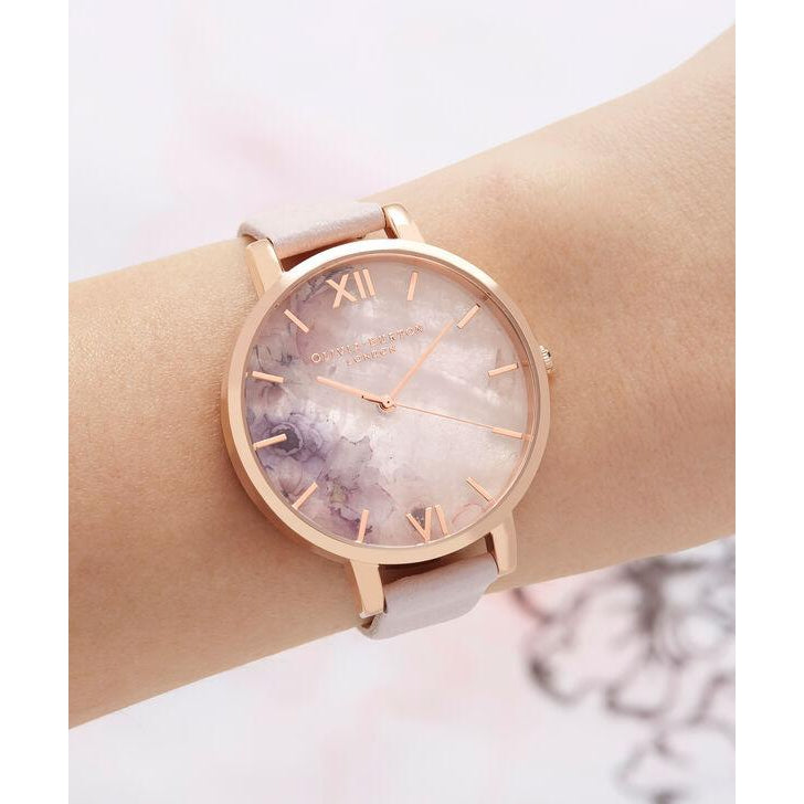 Olivia Burton Precious Blossom Leather Women's Watch - OB16SP03