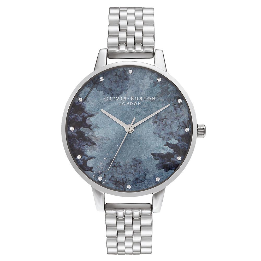 Olivia Burton Under The Sea Coral Silver Bracelet Ladies Watch - OB16US06