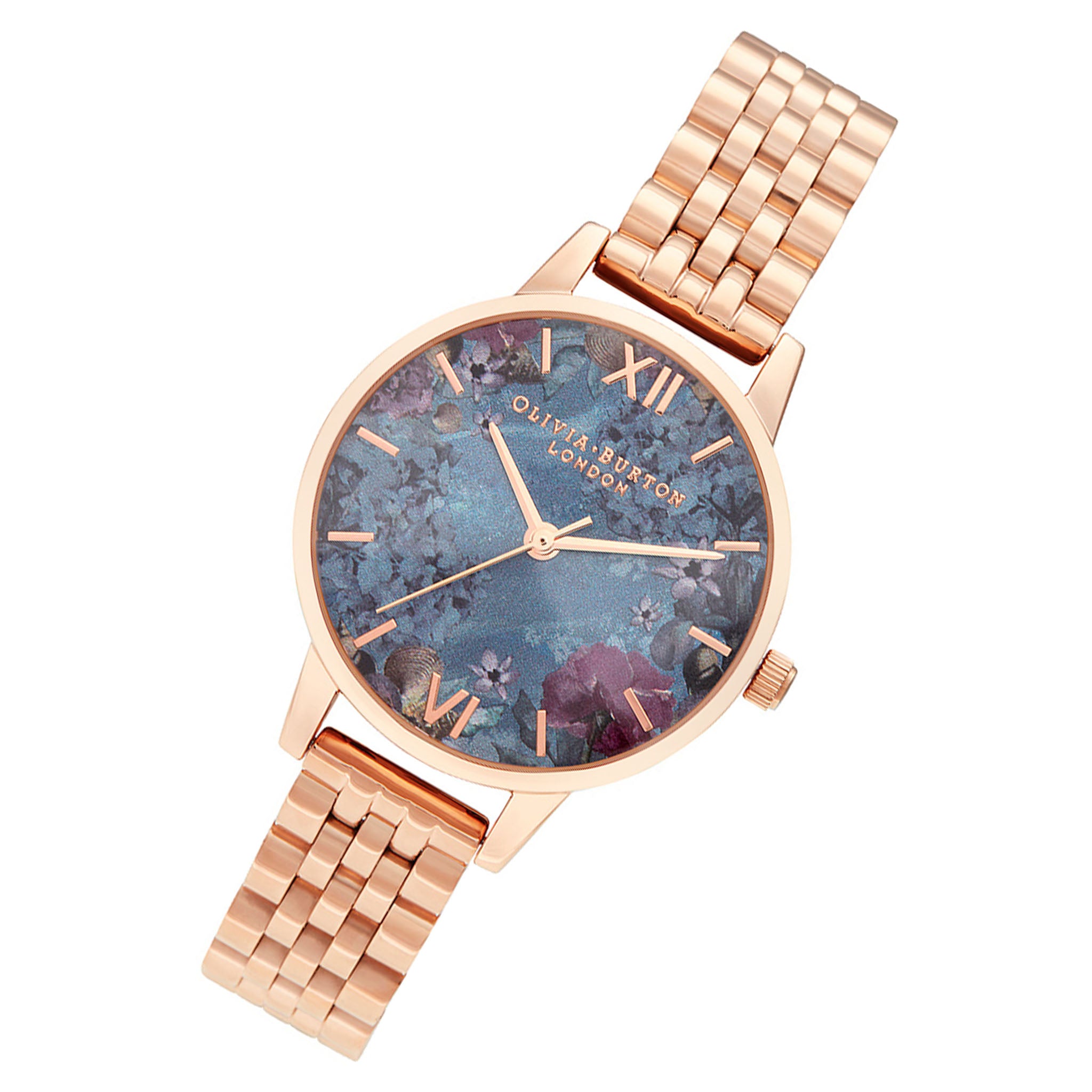 Olivia Burton Under The Sea Rose Gold Steel Women s Watch