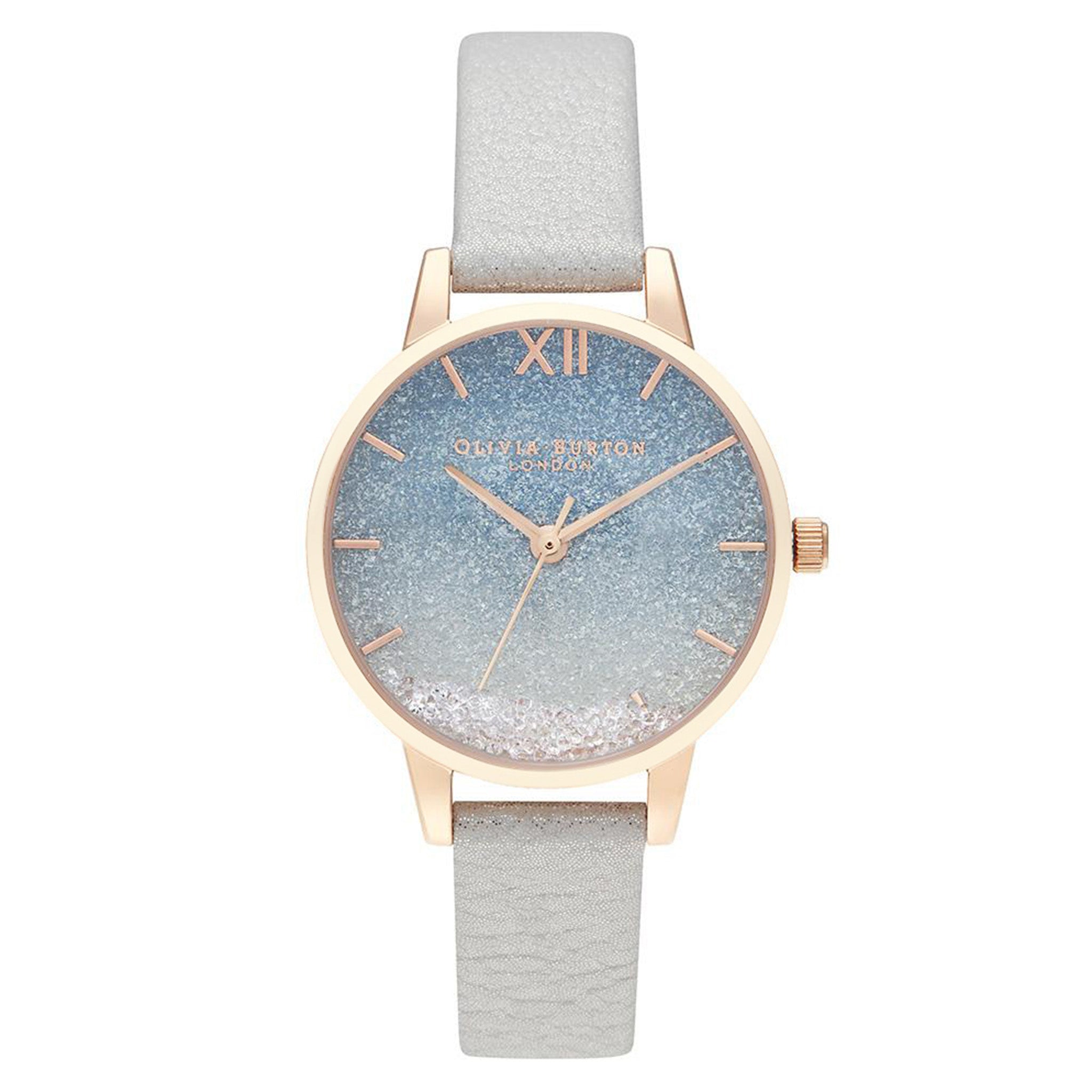 Olivia Burton Under The Sea White Shimmer Leather Women's Watch - OB16US26