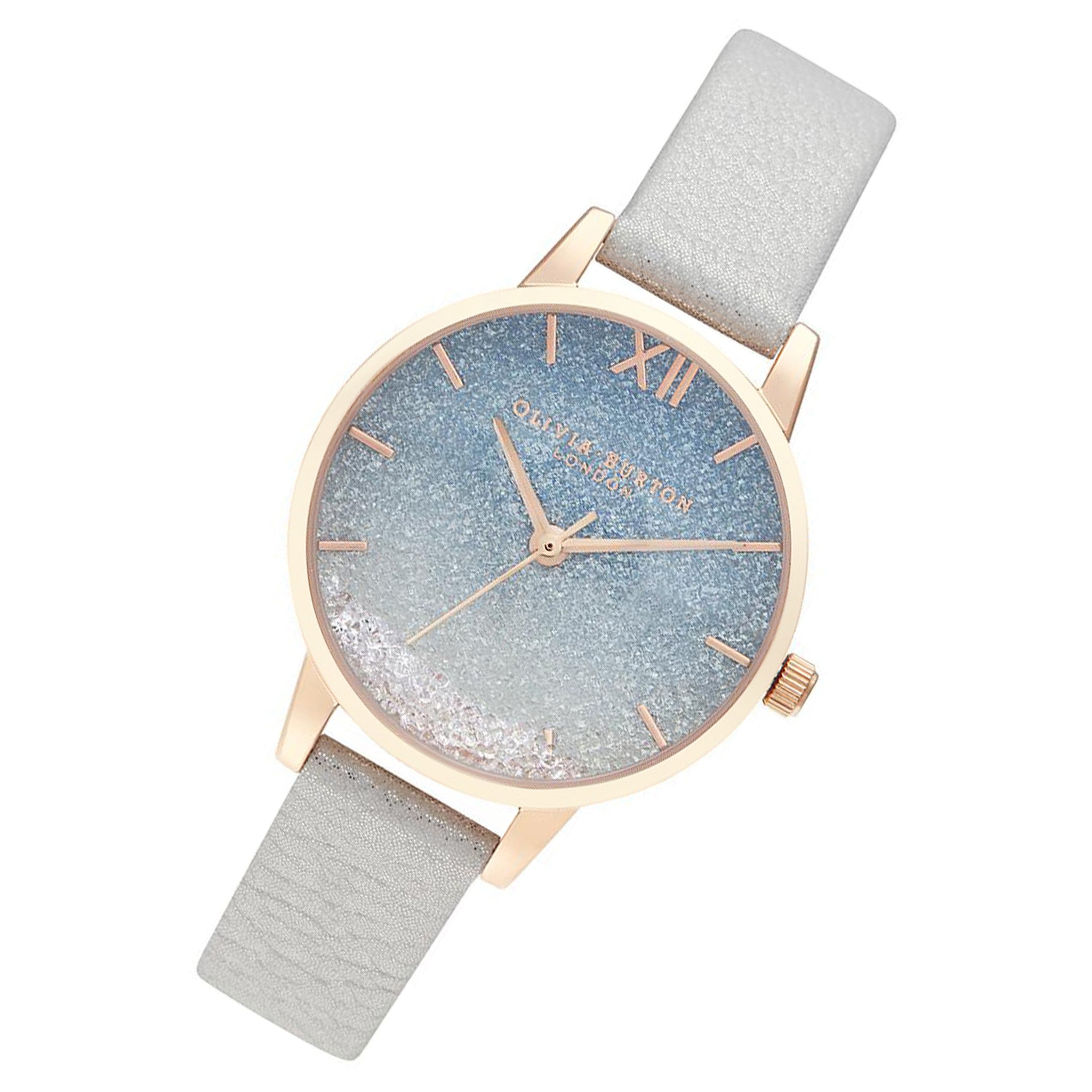 Olivia Burton Under The Sea White Shimmer Leather Women's Watch - OB16US26