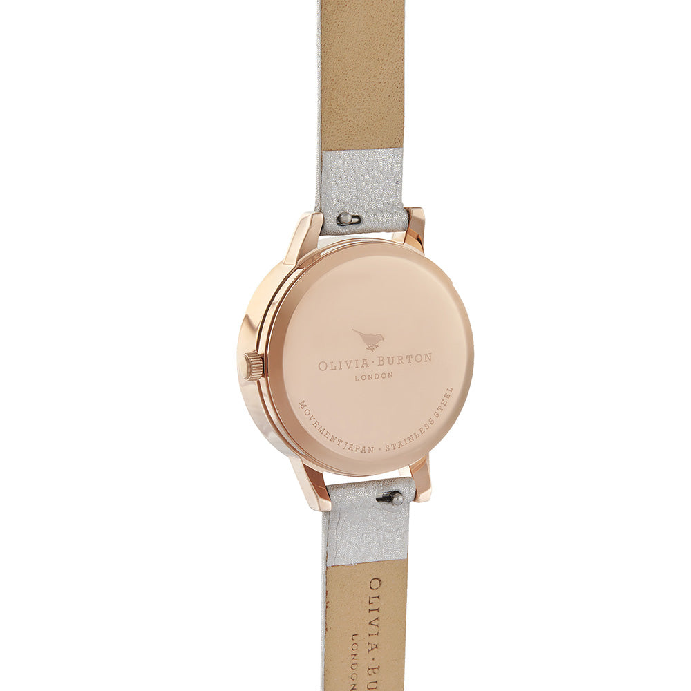 Olivia Burton Under The Sea White Shimmer Leather Women's Watch - OB16US26