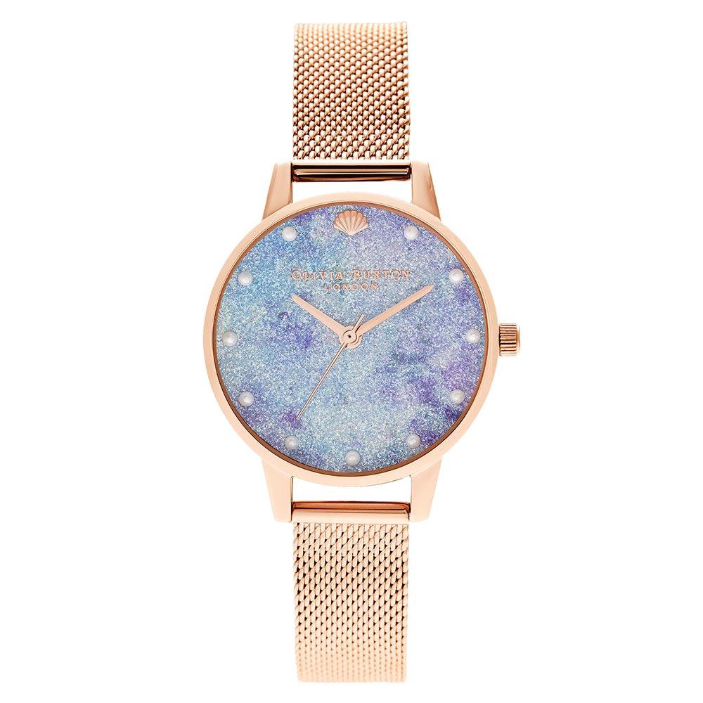Olivia Burton Under The Sea Rose Gold Mesh Women's Watch - OB16US44