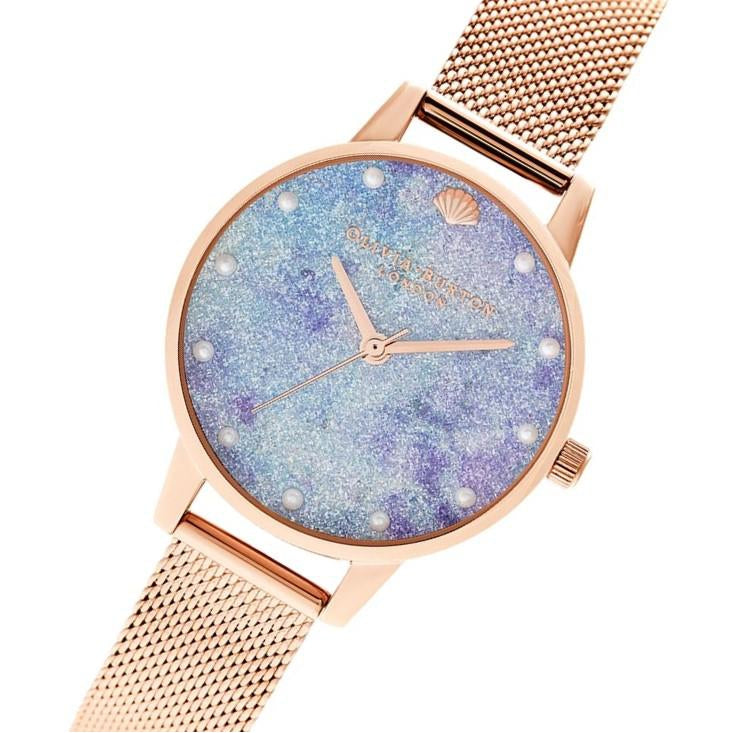 Olivia Burton Under The Sea Rose Gold Mesh Women's Watch - OB16US44