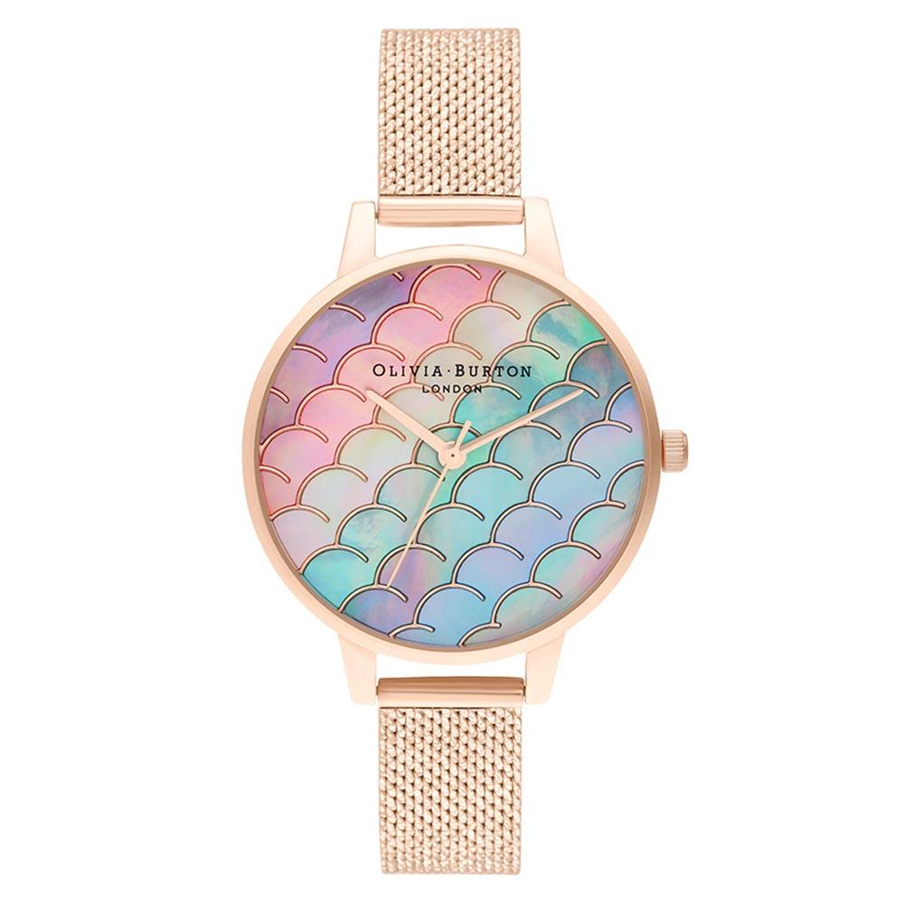 Olivia Burton Under The Sea Rose Gold Mesh Women's Watch - OB16US45