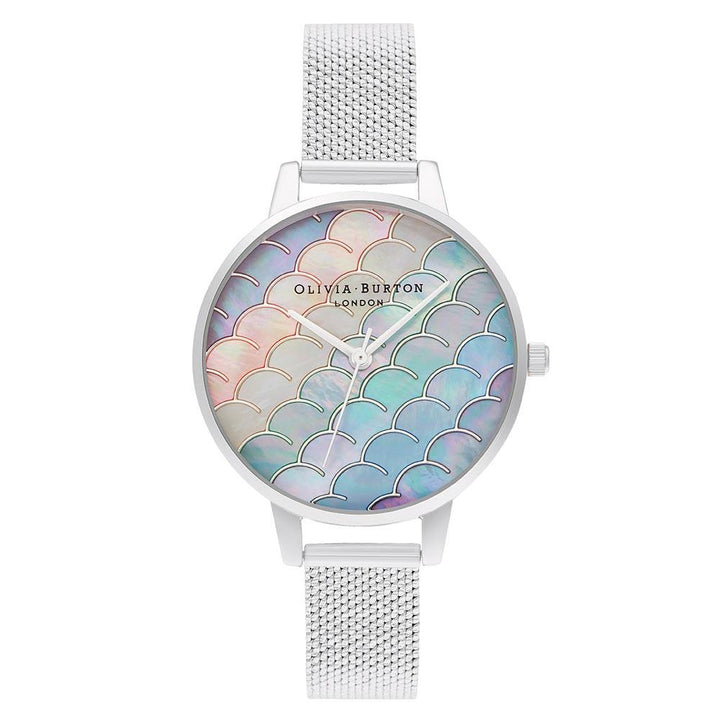 Olivia Burton Under The Sea Silver Mesh Women's Watch - OB16US46