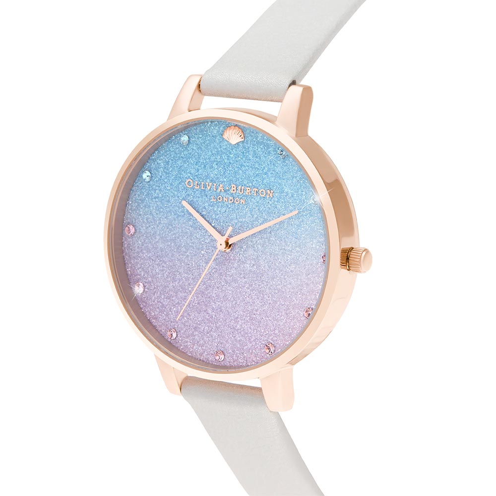 Olivia Burton Under The Sea Shimmer Pearl Leather Women's Watch - OB16US47