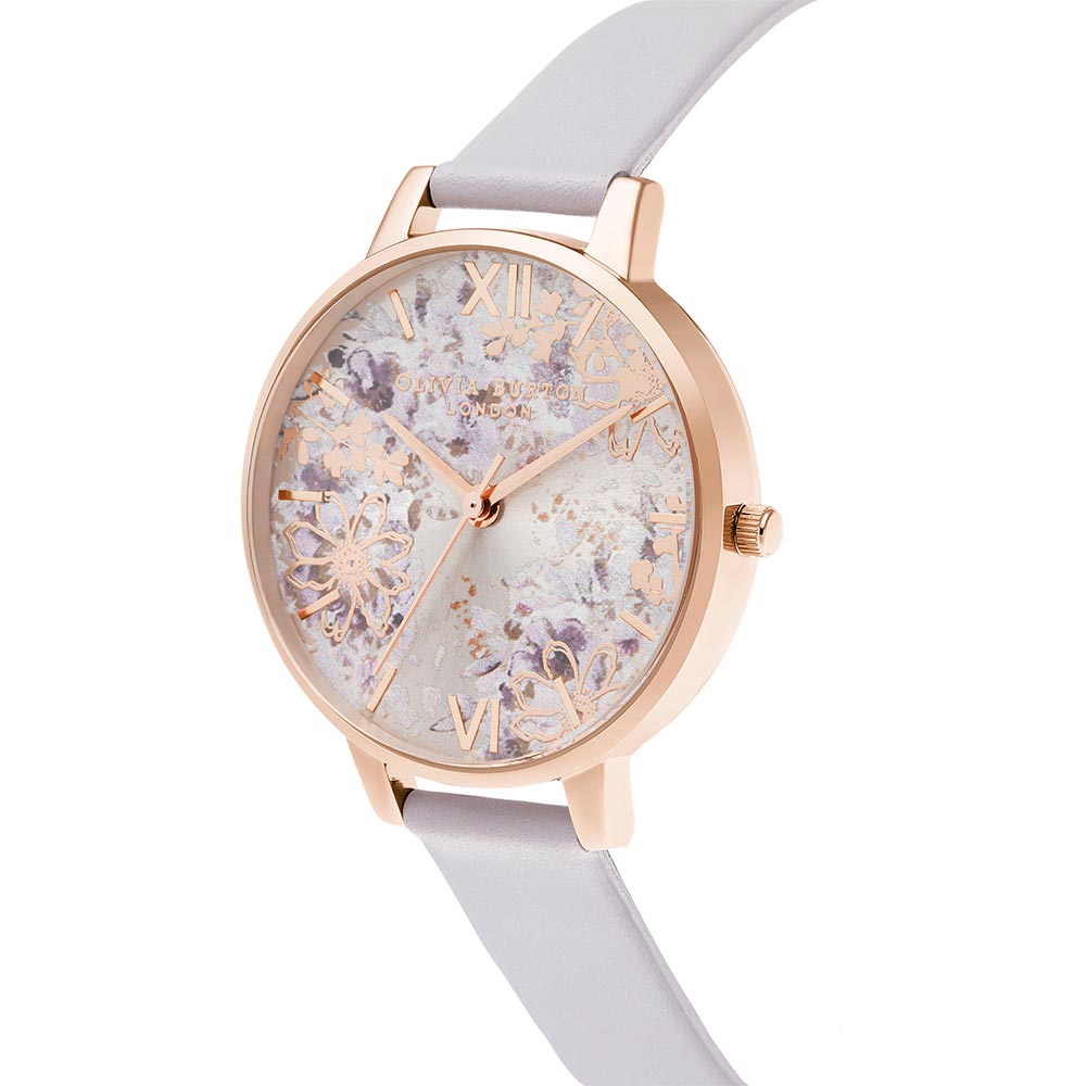 Olivia Burton Abstract Florals Big Dial Women's Watch - OB16VM45