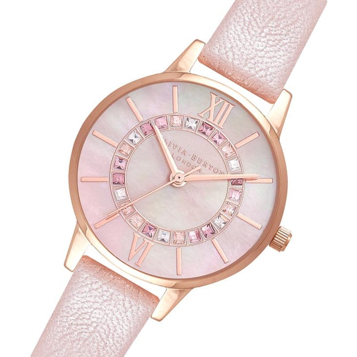 Olivia Burton Sparkle Wonderland Pearl Pink & Rose Gold Women's Watch - OB16WD93
