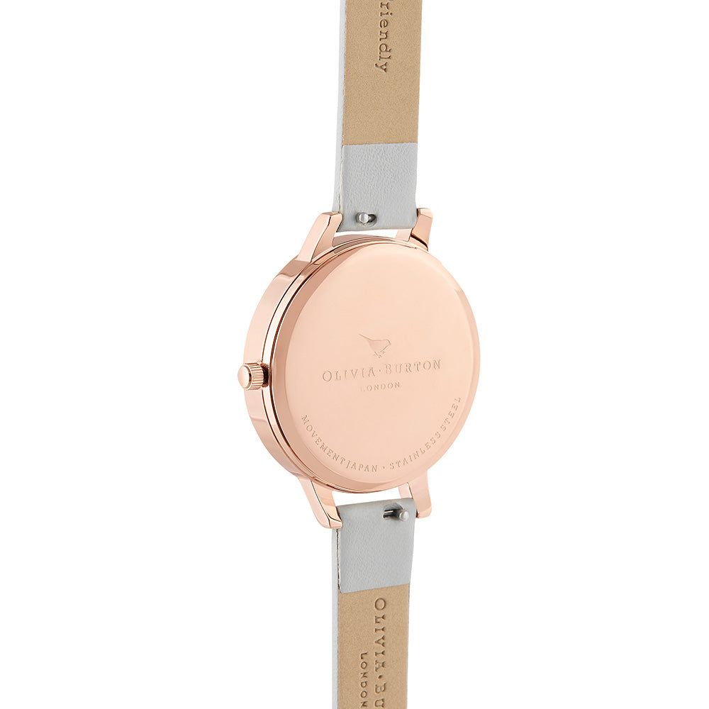 Olivia Burton Bunny Demi Vegan Grey & Rose Gold Ladies Watch - OB16WL72