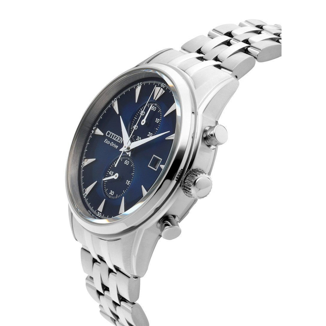 Citizen Gents Chronograph Eco-Drive Stainless Steel Men's Watch - CA7001-87L