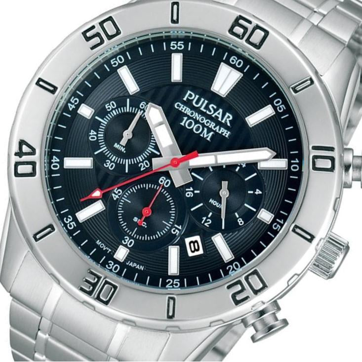Pulsar Sports Chronograph Stainless Steel Men's Watch -  PT3363X