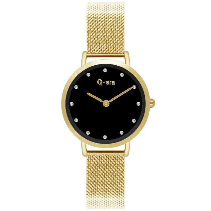 Q-Era Gold Mesh Women's  Watch - QV2803-70