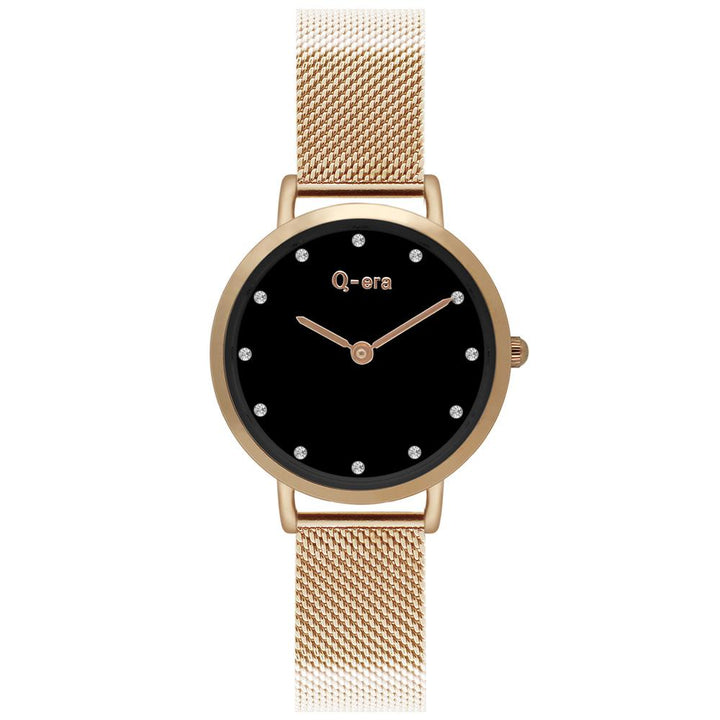 Q-Era Rose Gold Mesh Women's  Watch - QV2803-72