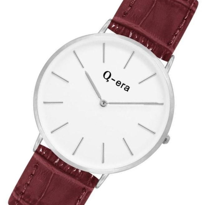 Q-era Brown Leather Women's Watch - QV2804-5