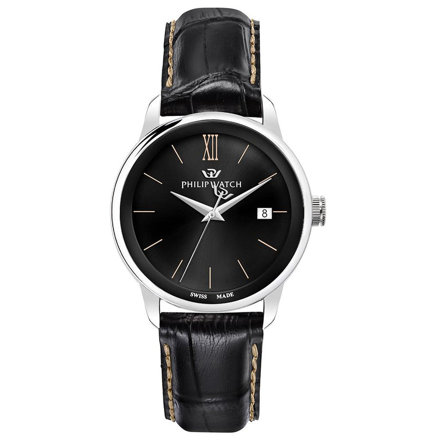 Philip Watch Anniversary Black Leather Men's Watch - R8251150004