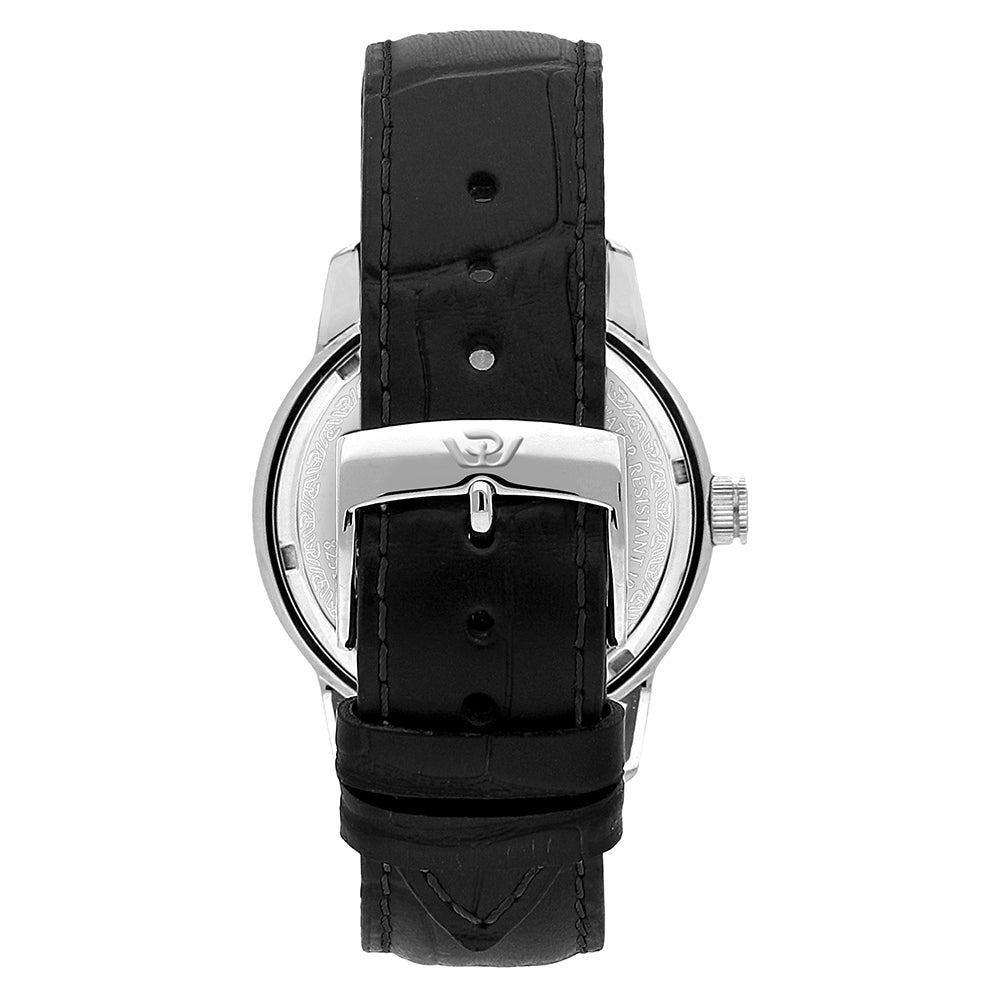 Philip Watch Black Leather Multi-function Men's Watch - R8251150005