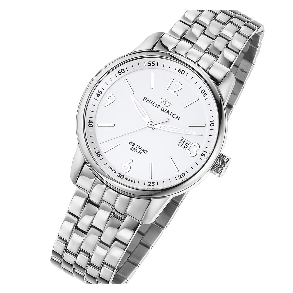 Philip Kent Silver Steel Men's Swiss Made Watch - R8253178005