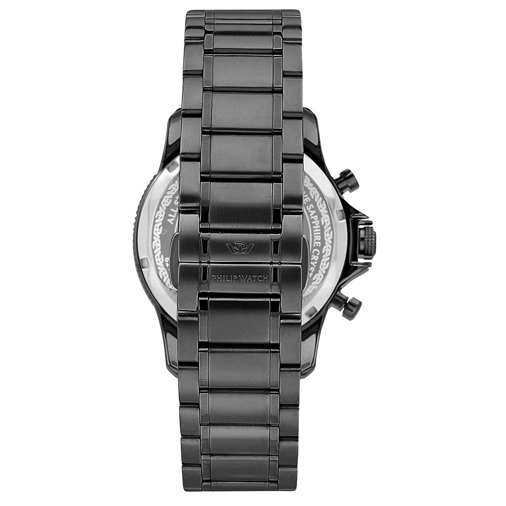 Philip Grand Reef Black Chronograph Men's Swiss Made Watch - R8273614001