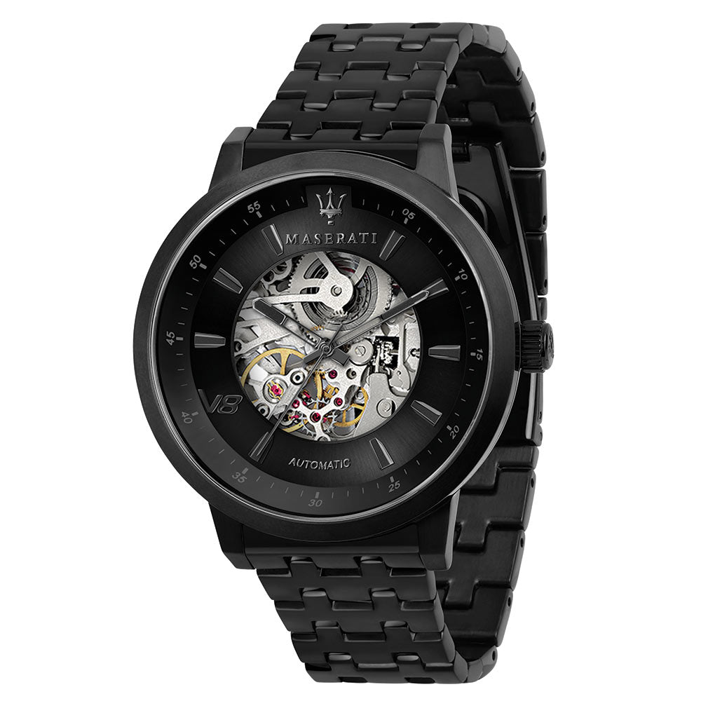 Maserati Granturismo Automatic Black Steel Men's Watch - R8823134002
