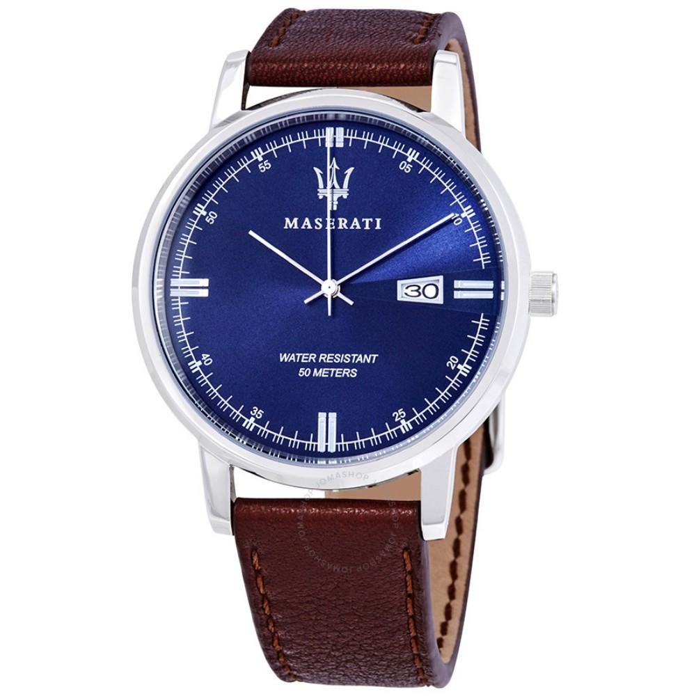 Maserati Eleganza Brown Leather Men's Watch - R8851130003