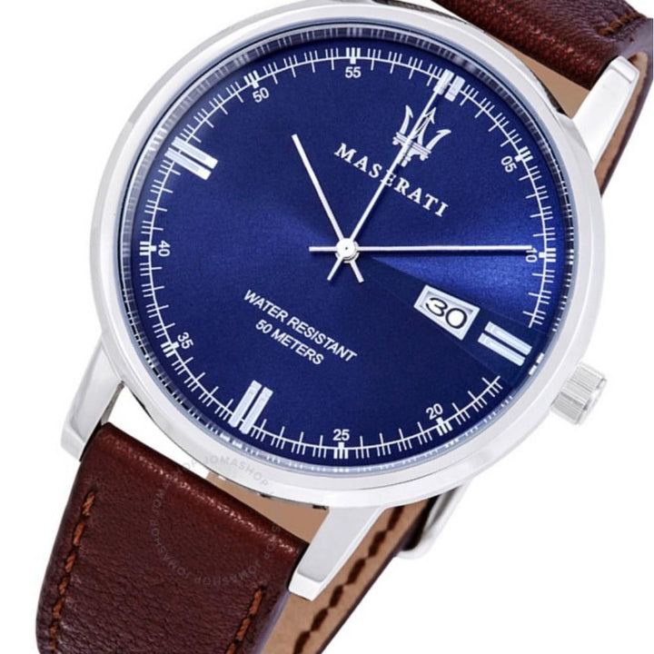 Maserati Eleganza Brown Leather Men's Watch - R8851130003