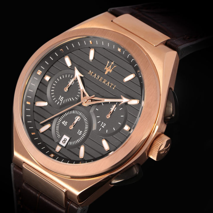 Maserati Triconic Men's Rose Gold Watch - R8871639003