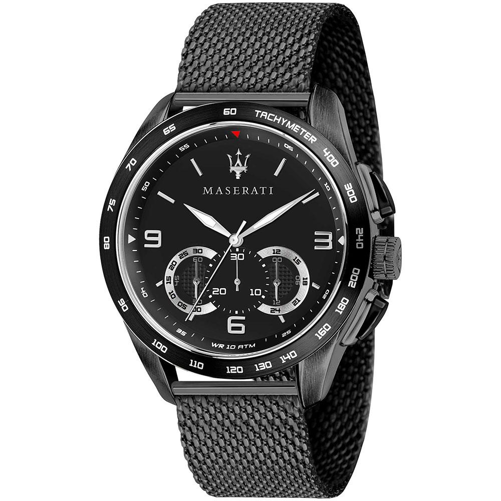 Maserati Traguardo Black Mesh Men's Watch - R8873612031