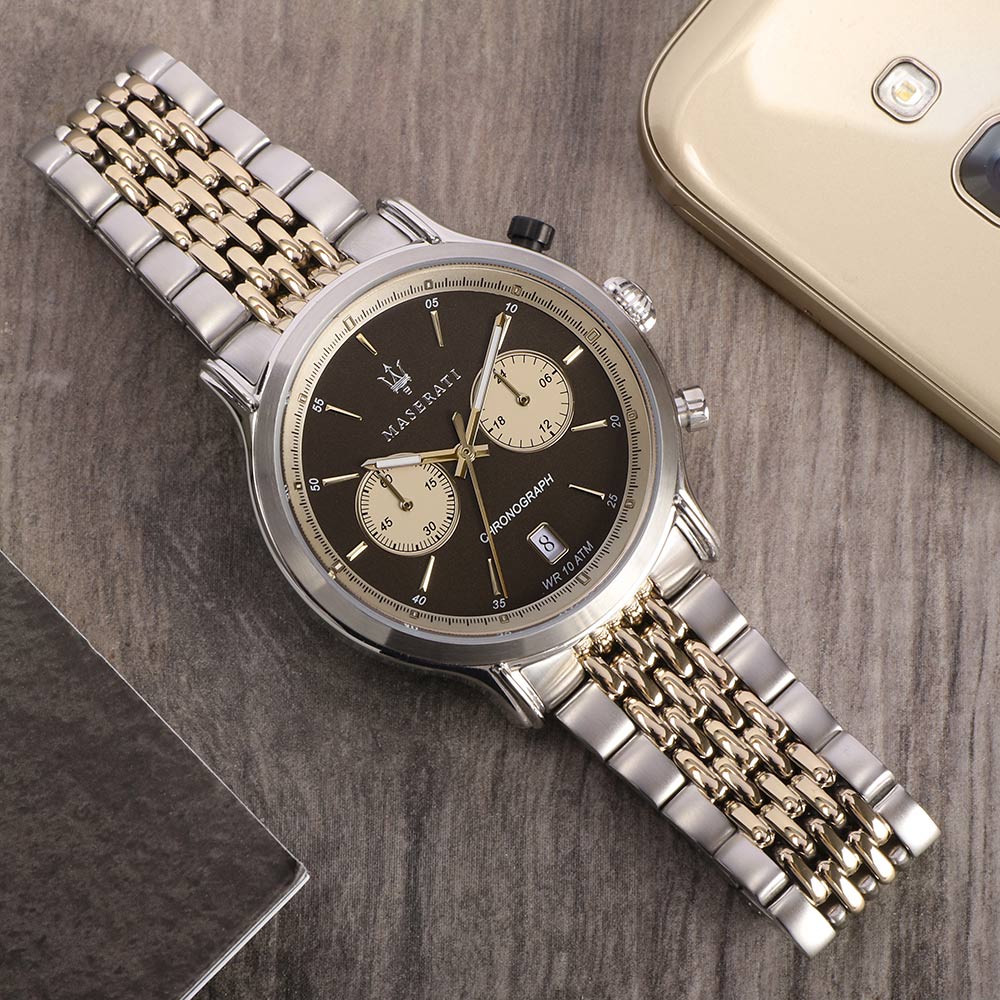 Maserati Epoca 42mm Gold & Stainless Steel Men's Watch - R8873638003
