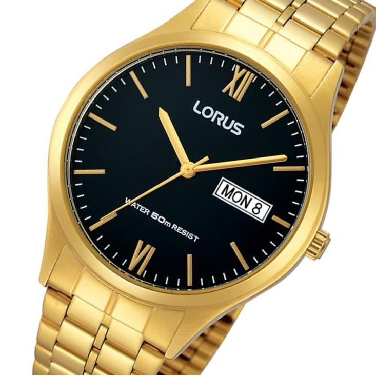 Lorus Gold Toned Stainless Steel Men's Watch - RXN06DX-9